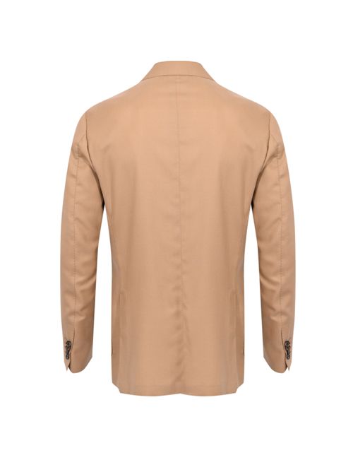 Giacca monopetto in cashmere e seta Cammello SARTORIO NAPOLI | SG1200S0744405000